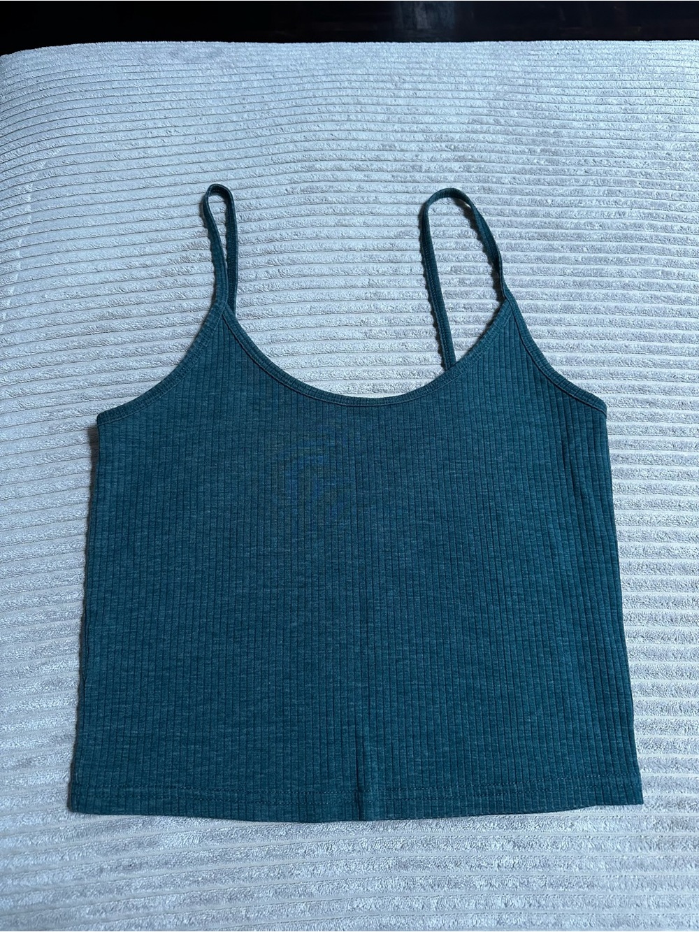 Forever 21 Teal Ribbed Camisole Tank Top